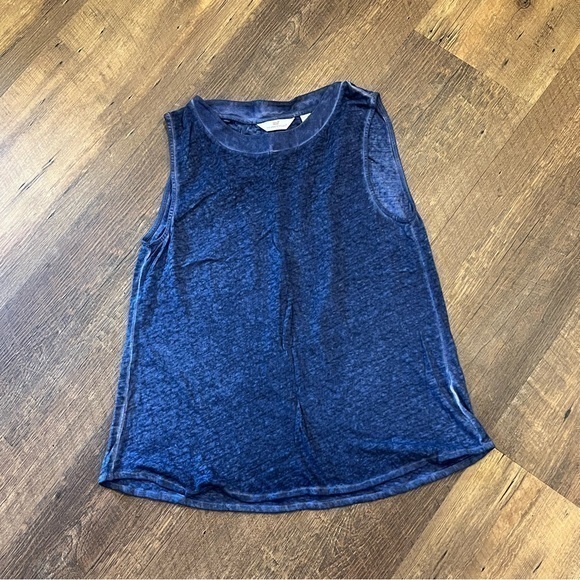 Vineyard Vines linen blend tank womens sz small weather washed blue‎ lightweight - Picture 1 of 4